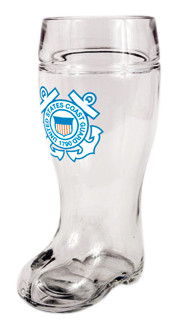 Custom Engraved USCG Beer Boot